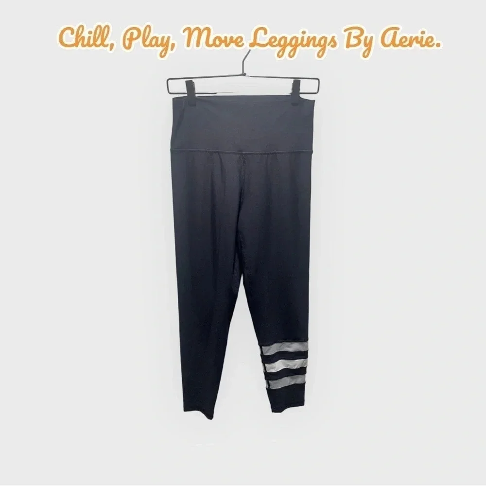 Chill, Play, Move Leggings By Aerie. Size Large, Good Condition